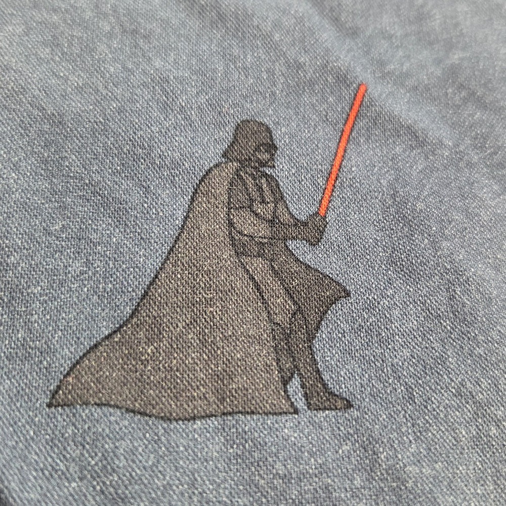 Our Universe Star Wars Mens Button-Down Shirt L Blue Character Print - Picture 9 of 12